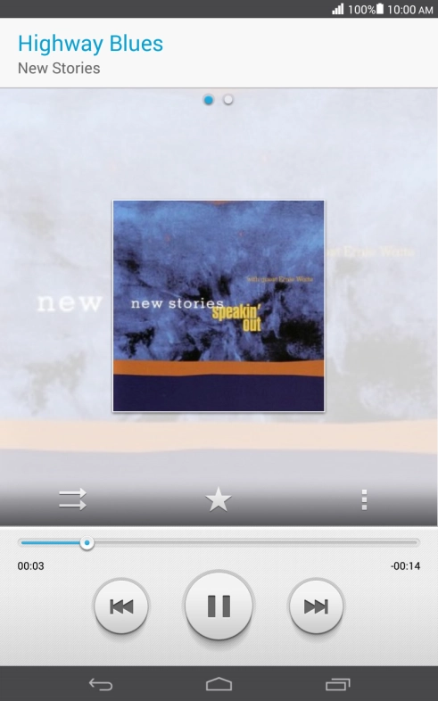 Press arrow right to go to the next audio file.