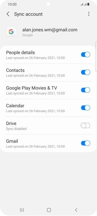 Press the Home key to return to the home screen.
