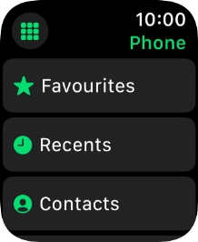 Press the keypad icon.