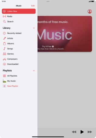 Press the required playlist.
