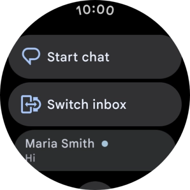 Press the required text message to read it. Press the required text message to read it.