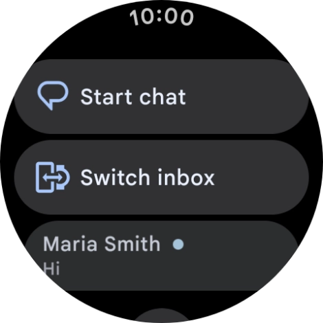 Press the required text message to read it. Press the required text message to read it.