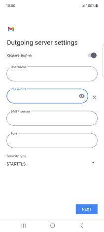 Press the field below 
