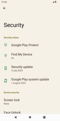 Press the Home key to return to the home screen.