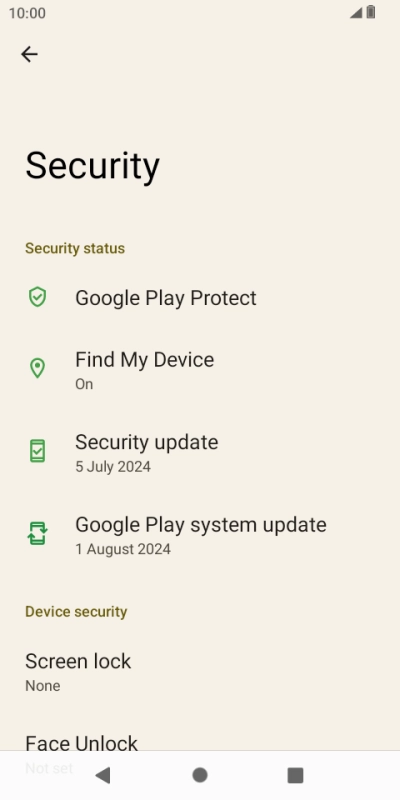 Press the Home key to return to the home screen.