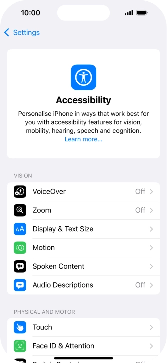 Press the required category below 