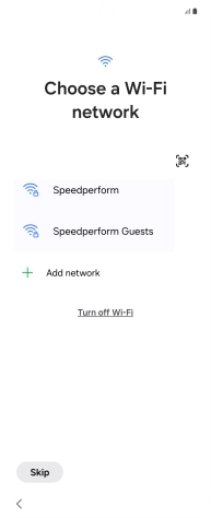 Press the required Wi-Fi network. Press the required Wi-Fi network.