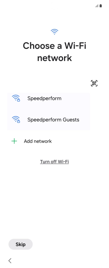 Press the required Wi-Fi network. Press the required Wi-Fi network.
