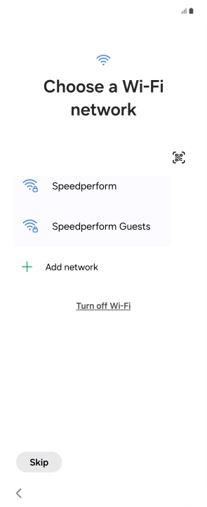 Press the required Wi-Fi network. Press the required Wi-Fi network.