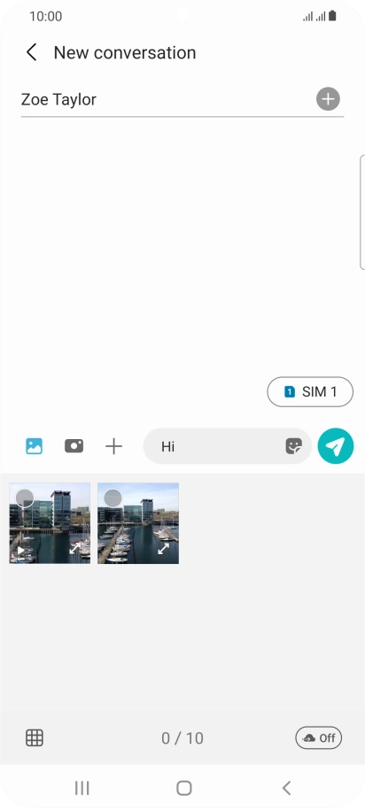 Press the gallery icon and go to the required folder. Press the gallery icon and go to the required folder.