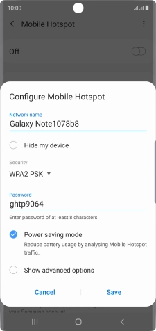 Press the field below 