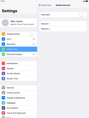 If you turn off the function, press the required network. If you turn off the function, press the required network.