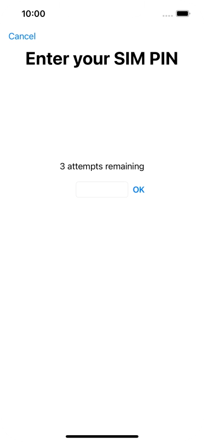 If your SIM is locked, key in your PIN and press OK.