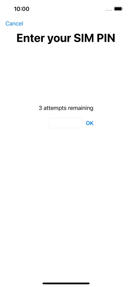 If your SIM is locked, key in your PIN and press OK.