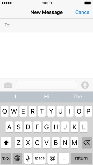 Press the required word to insert it.