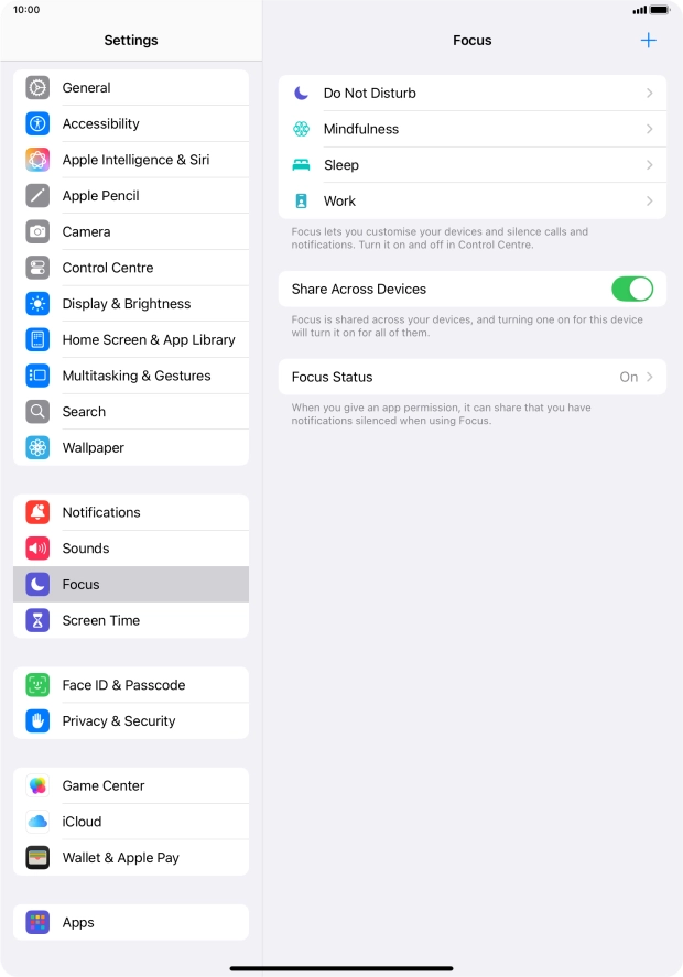 Press Do Not Disturb.