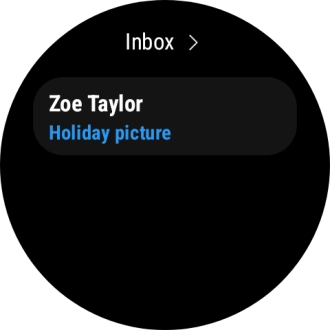 Press the required email message to read it.