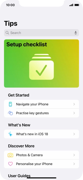 Slide your finger upwards starting from the bottom of the screen to return to the home screen.