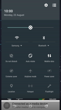 Press the settings icon.