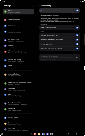 Press the required settings to the functions on or off. Press the required settings to the functions on or off.