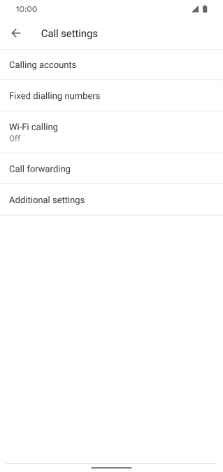 Press Call forwarding.