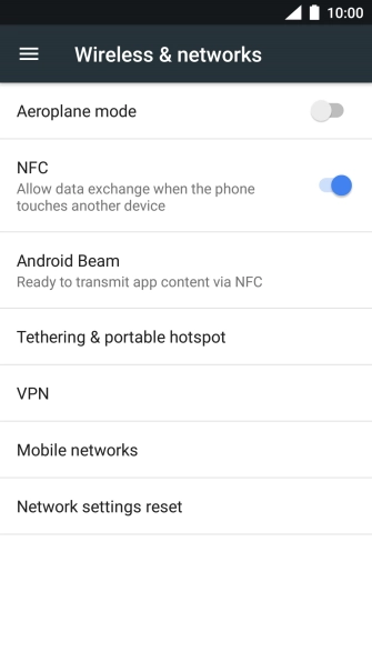 Press Mobile networks.