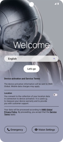Press the drop down list. Press the drop down list.