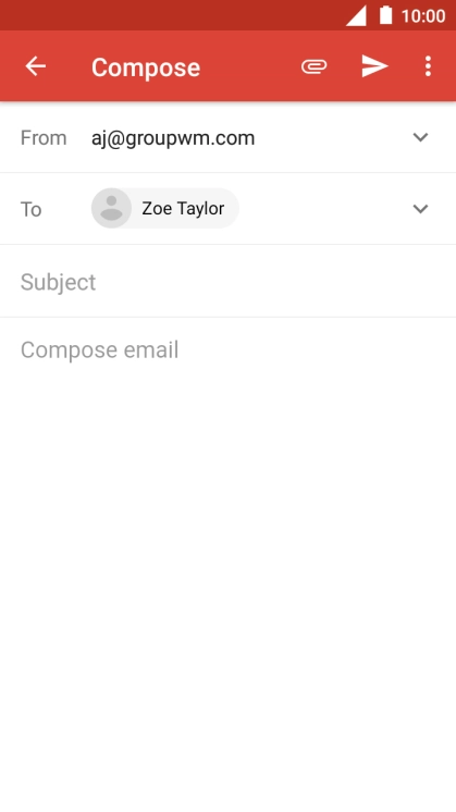 Press Subject and key in the required subject.