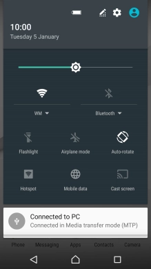 Press the settings icon.