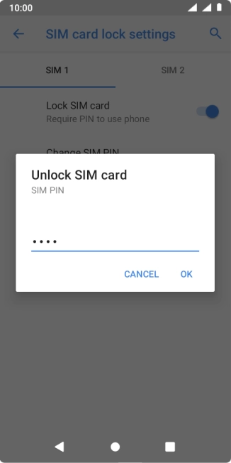 Key in your PIN and press OK.