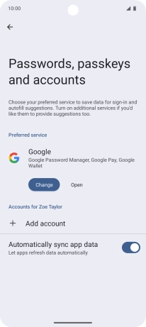 Press Add account. Press Add account.
