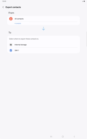 Press the name of the SIM.