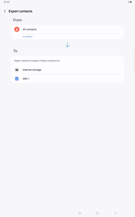 Press the name of the SIM.