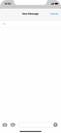 Press To: and key in the first letters of the recipient's name.