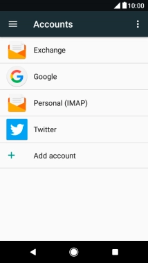 Press the menu icon.