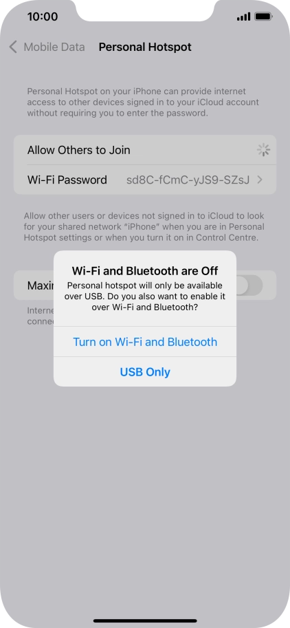 If Wi-Fi is turned off, press Turn on Wi-Fi and Bluetooth.