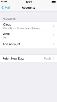 Press the required email account.