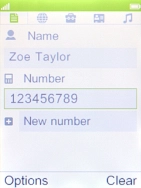 Key in the required phone number and press the Navigation key. Key in the required phone number and press the Navigation key.