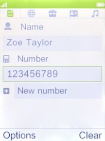 Key in the required phone number and press the Navigation key. Key in the required phone number and press the Navigation key.