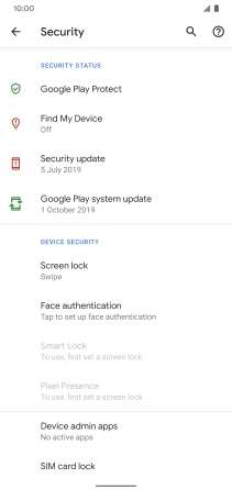 Press SIM card lock.