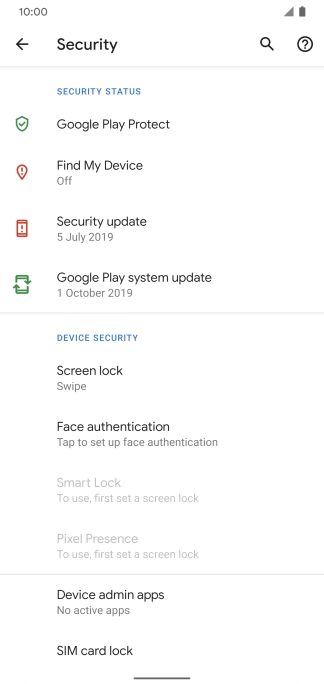 Press SIM card lock.