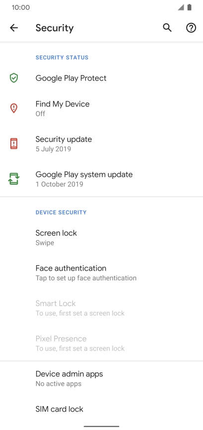 Press SIM card lock.