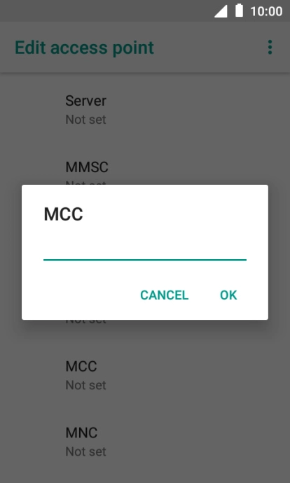 Key in 505 and press OK.