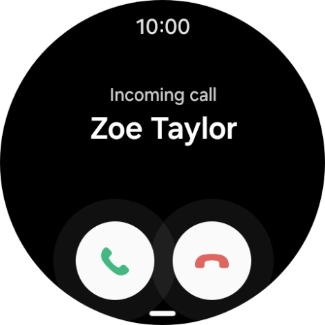 Press the accept call icon and slide your finger upwards to answer the call.