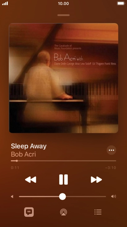 Press arrow right to go to the next audio file.