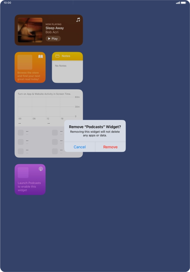 Press Remove. Press Remove.