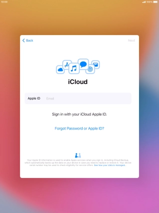 Press the field next to 