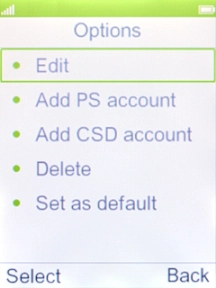 Select Add PS account. Select Add PS account.