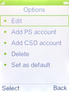 Select Add PS account. Select Add PS account.