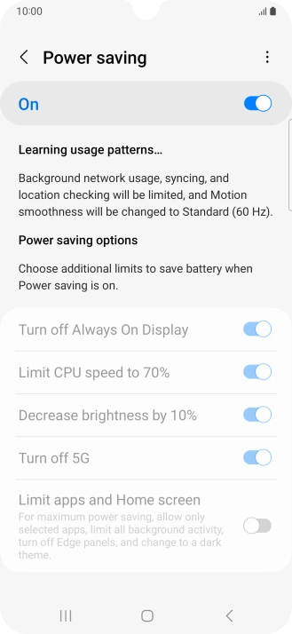 Press the Home key to return to the home screen.